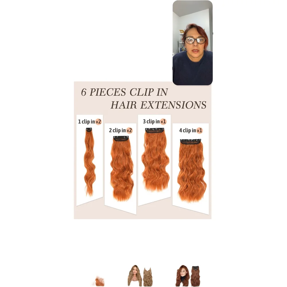 Amazon Fiery Red Hair Extensions